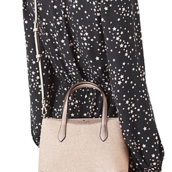 Kate Spade Glitter Satchel Rose Gold  NWT - Picture 5 of 6
